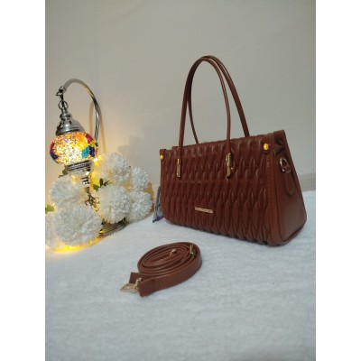 Angel Polo El Ve Omuz Çantası / Taba