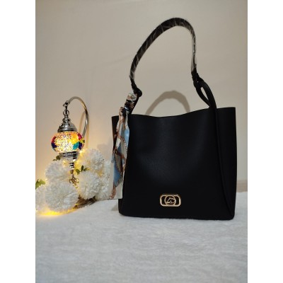 Angel Polo Yavrulu Omuz Çantası / Siyah