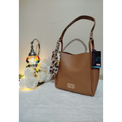 Angel Polo Yavrulu Omuz Çantası / Vizon